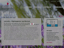 Tablet Screenshot of concedra.de